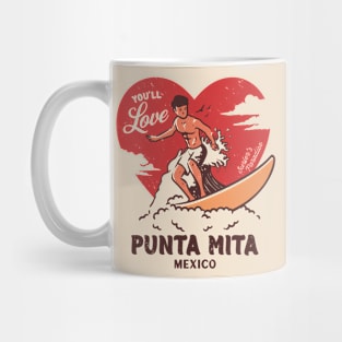 Vintage Surfing You'll Love Punta Mita, Mexico // Retro Surfer's Paradise Mug